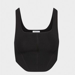 Aritzia Babaton Sculpt Knit Bustier Tank - Black - Size M